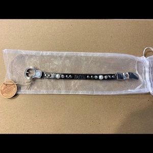 Two leather faith bracelets. New!